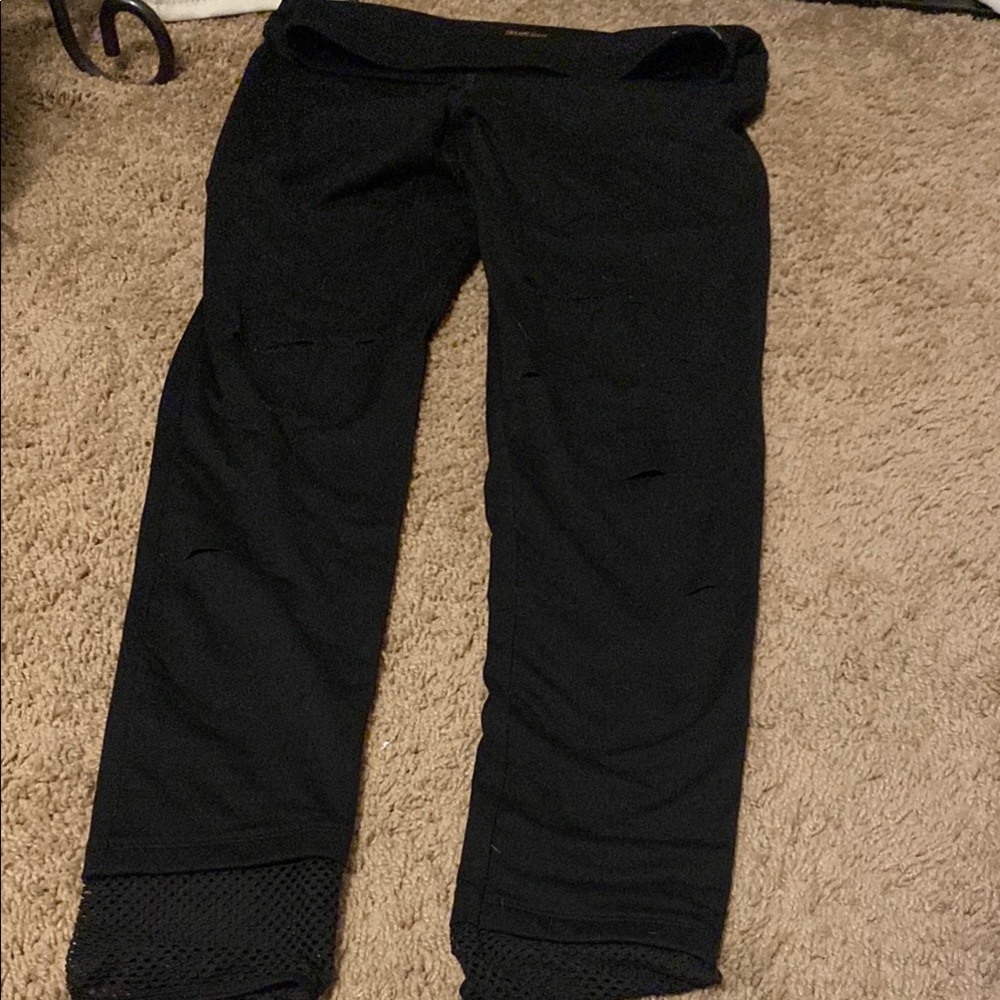 Women’s Black Mesh Bottoms- VS PINK